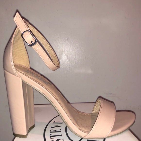 Brash Shoes - Nude Ankle Strap Heels